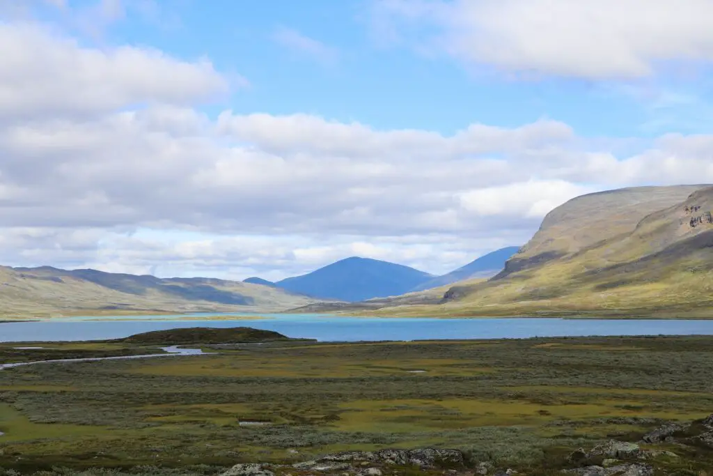 Toundra vue depuis la Kungsleden