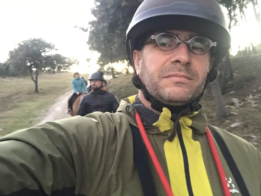 Test of the haglofs jacket on horseback riding in Montpellier