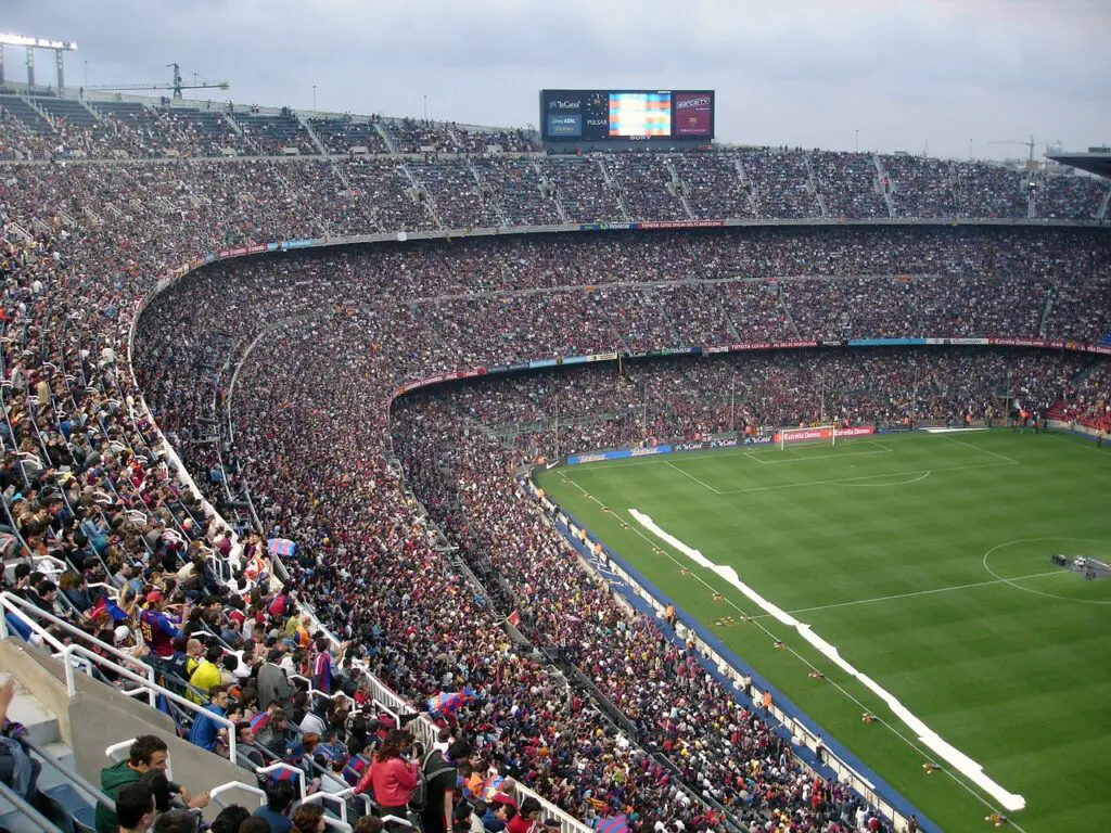 le stade de football Camp Nou à Barcelone
