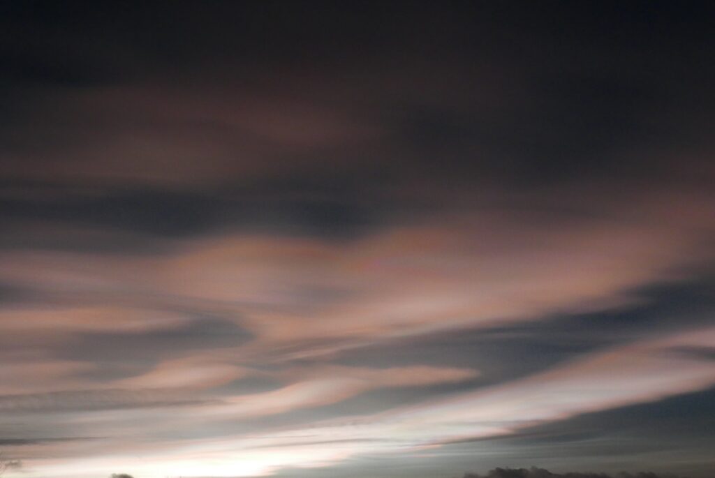 nuages magiques dans le ciel de la suede