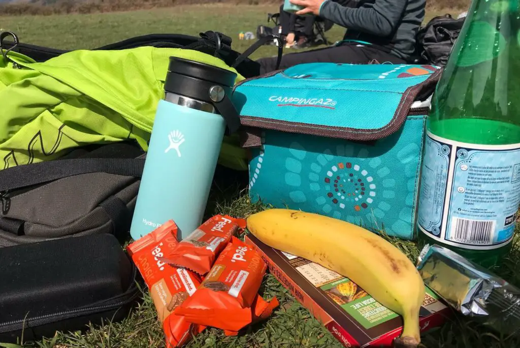 pique-nique en randonnée avec hydro flask