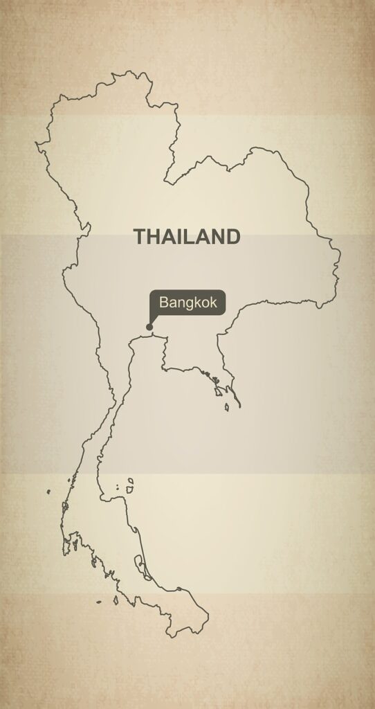 carte de la Thailande