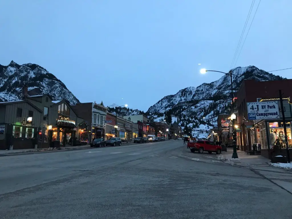 Ville d'Ouray dans le Colorado