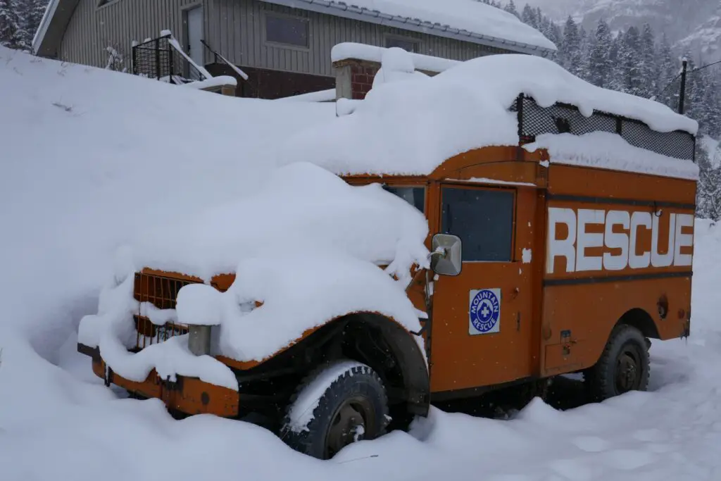 Ancien engin de secours dans le Colorado