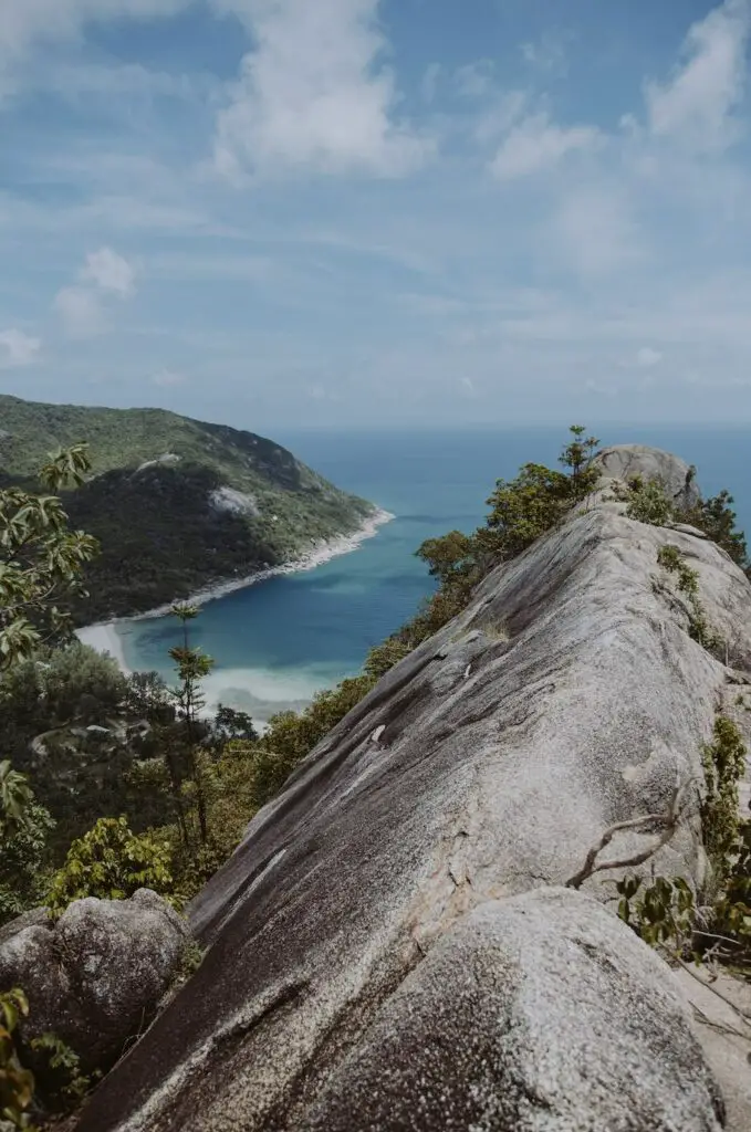 vue sur une baie en thailande 