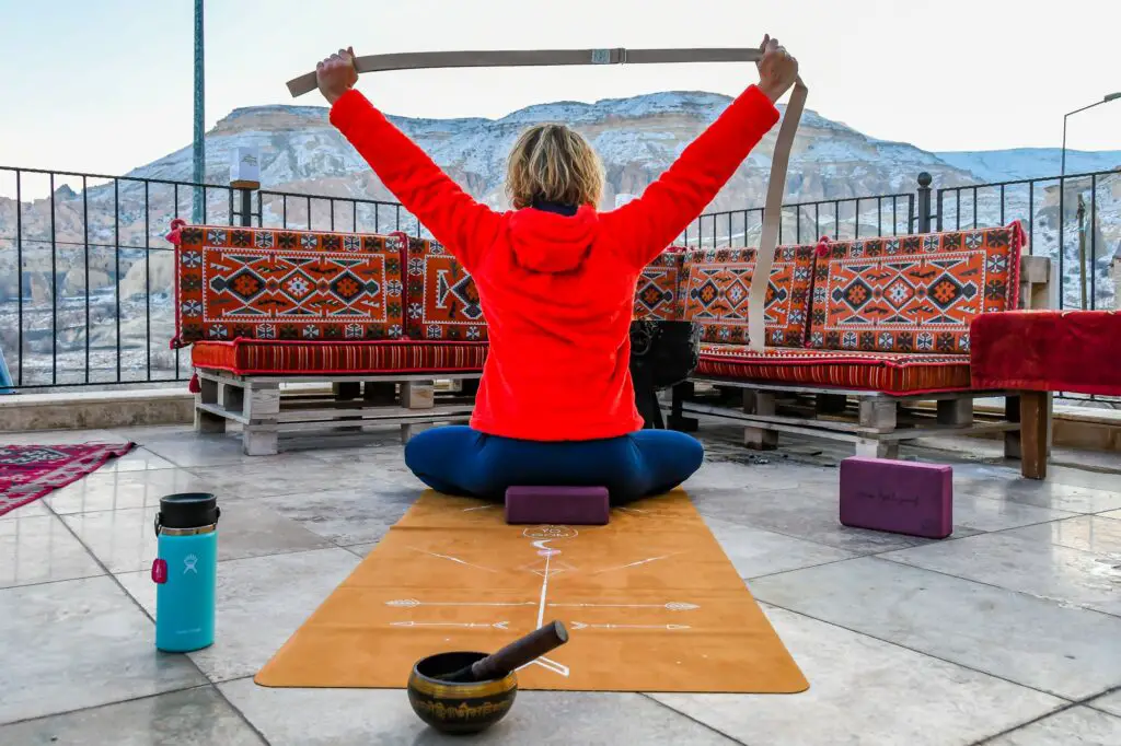 Matériel de yoga tel que la sangle en coton yogom