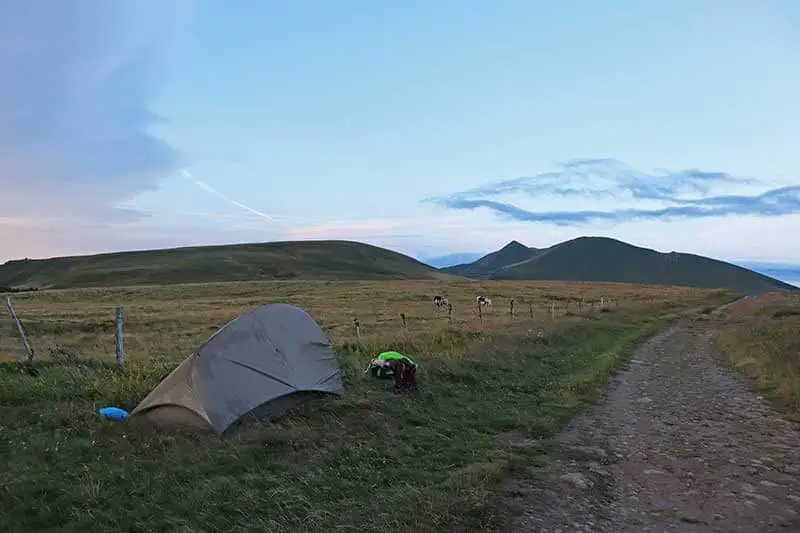 test de la tente ferrino en auvergne