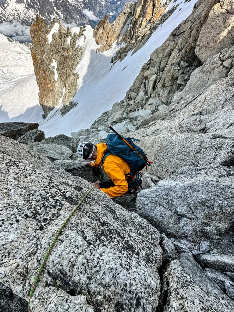 Descente du  glacier du tour