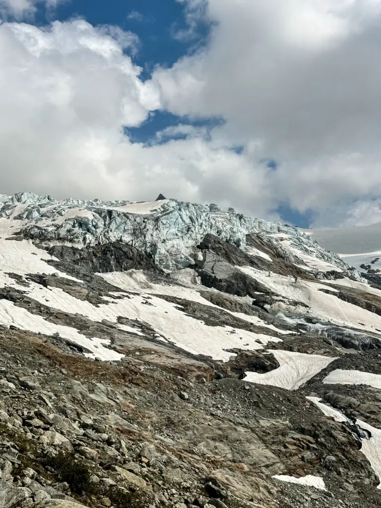 Glacier du Tour vue d'en bas