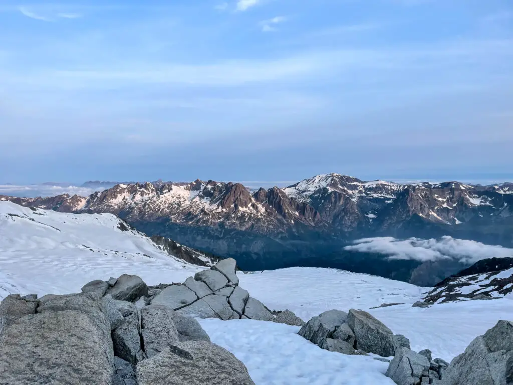 Passage sur le glacier du Trient