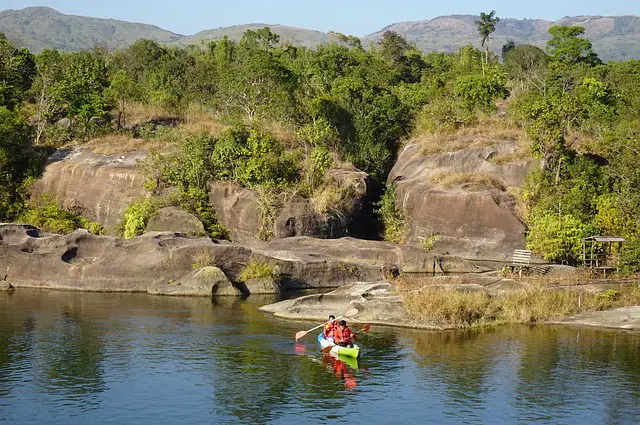 la pratique du kayak en Inde