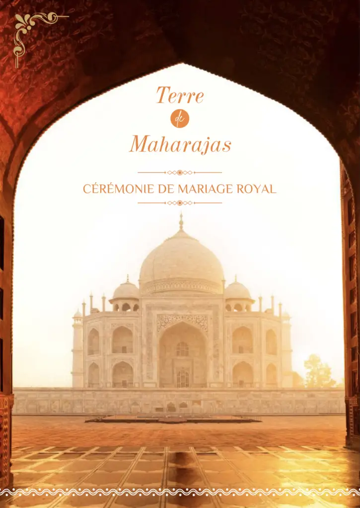 Cérémonie de mariage Royale en Terre Maharajas