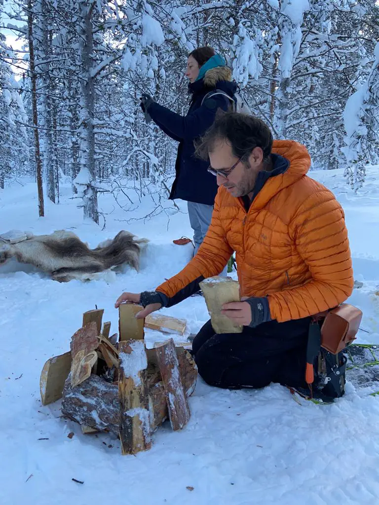 Cérémonie du Feu en Laponie Suédoise avec Lena GREUS Chamane SAMI