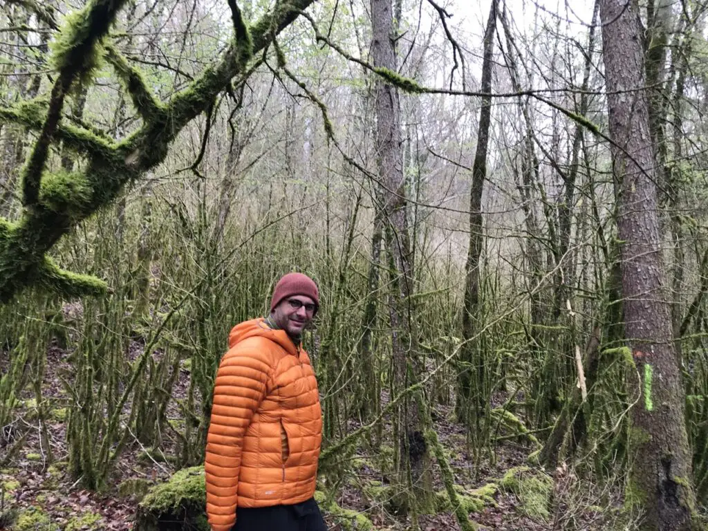 être au chaud dans sa doudoune après un Toumo dans le Jura