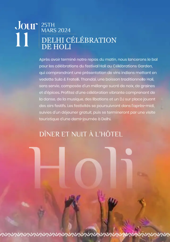 festival coloré de Holi en Inde