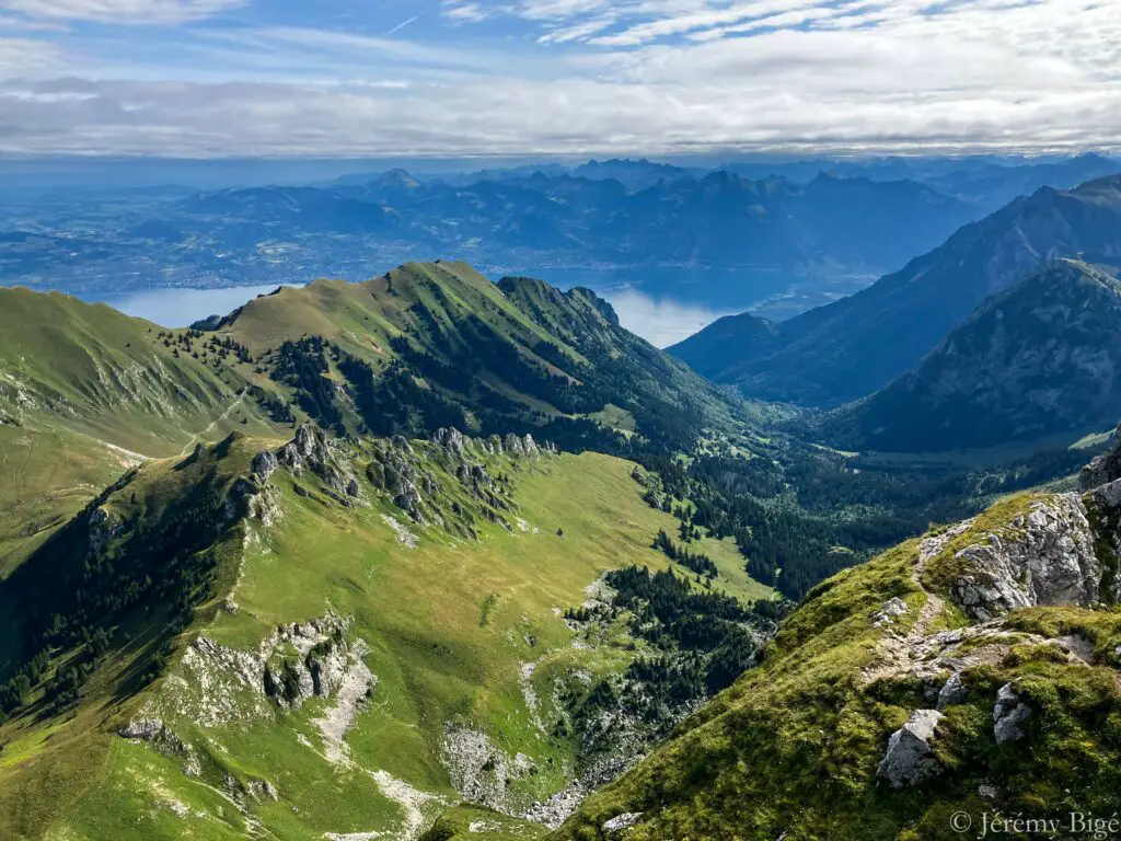 Lac Léman depuis la dent d'Oche.