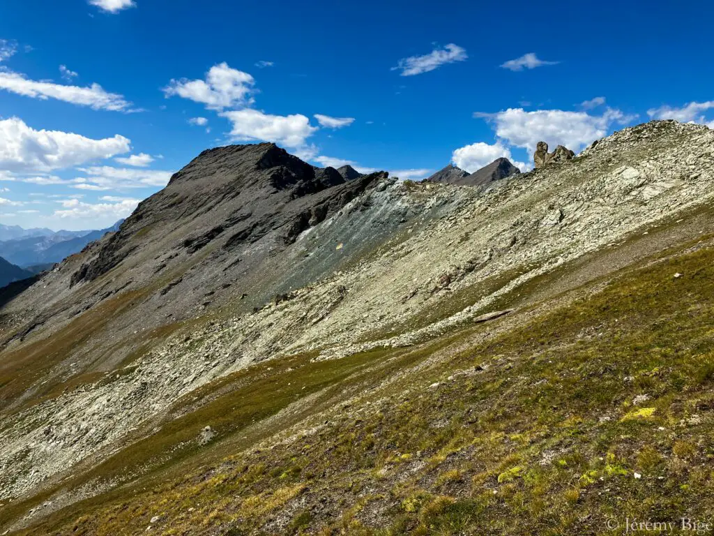 Passage du col de Clapis (2851m) durant la Trans'Alpes.