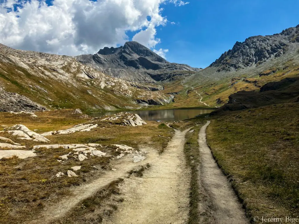 Lac Foréant durant la Trans'Alpes.