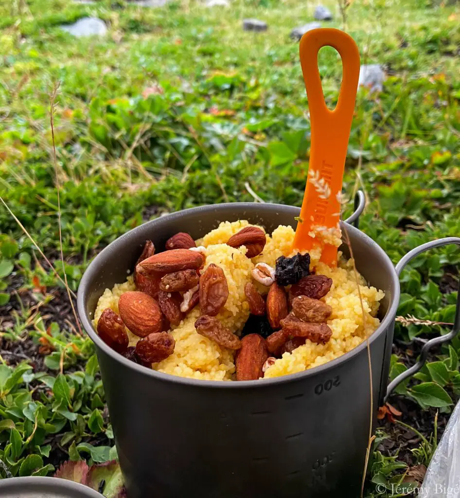 Dîner au bivouac !