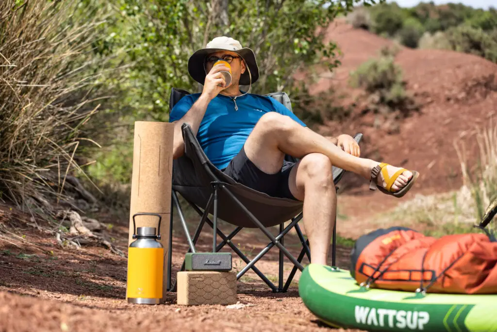 Le confort dans une chaise DOMETIC Outdoor après une séance de sport