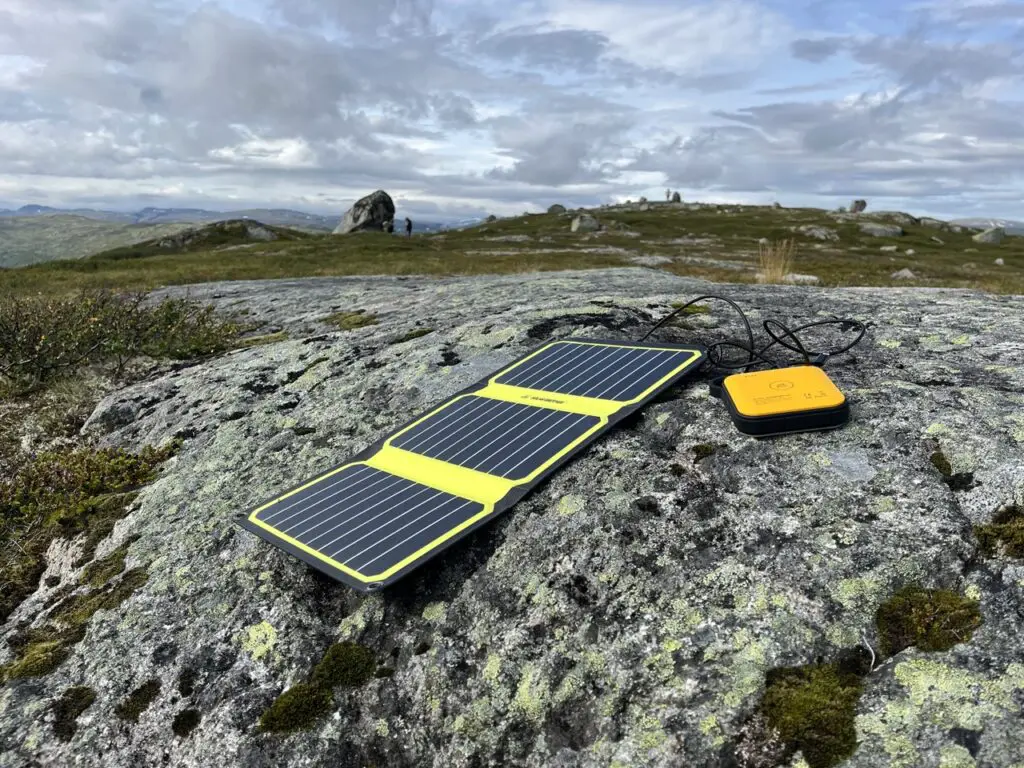 Pause au soleil en norvège pour recharger les batteries