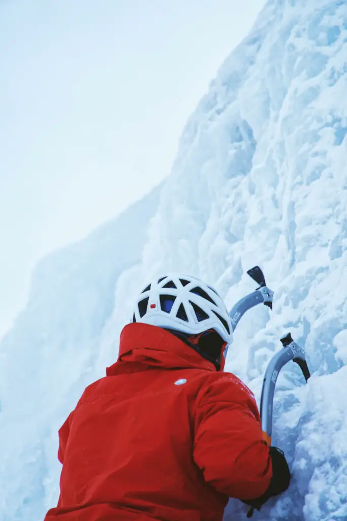 gérer le froid en cascade de glace