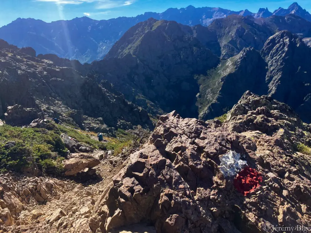 Premières crêtes du GR20.