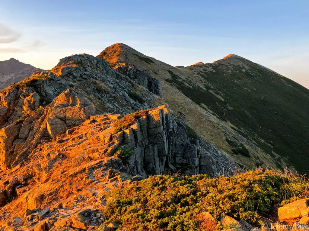 Variante par les crêtes de Petra Piana sur le GR20.