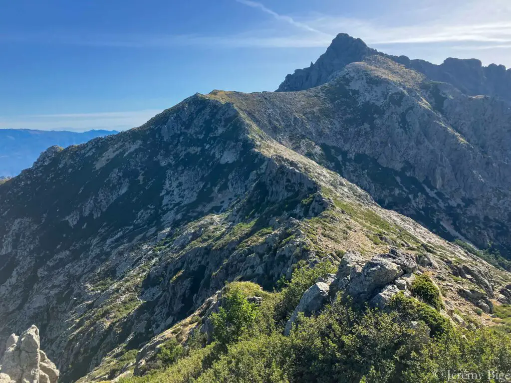 Le monte d'Oro (2338m) sur le GR20.