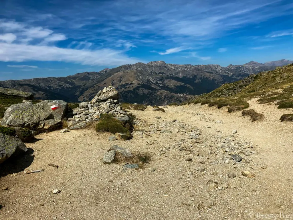 Bocca d'Oru (1846m) sur le GR20.