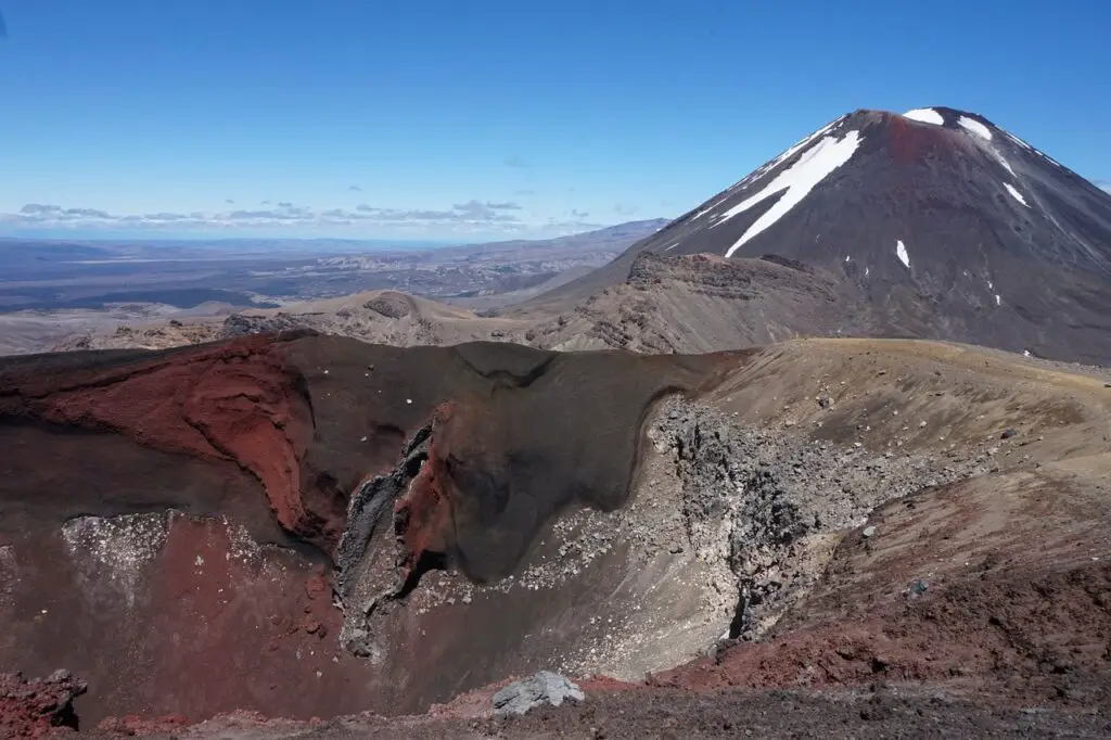 Red Crater et Ngauruhoe Tongariro Nouvelle zélande