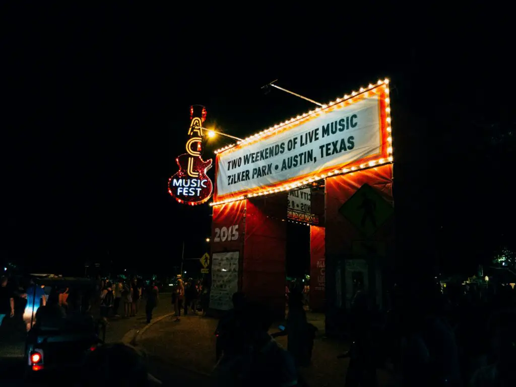 Affiche live musique Zilker Park Austin