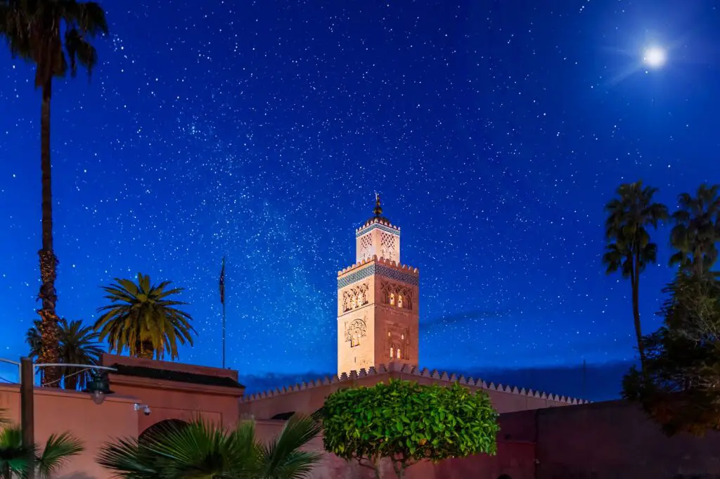 Mosquée de Marrakech au Maroc