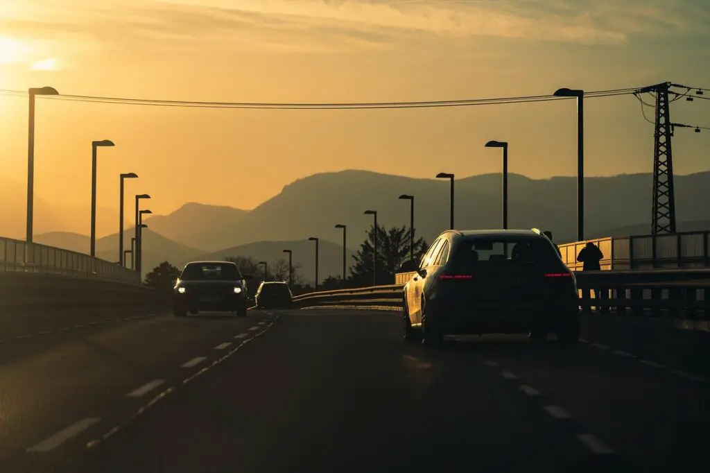 Voiture sur la route en Floride