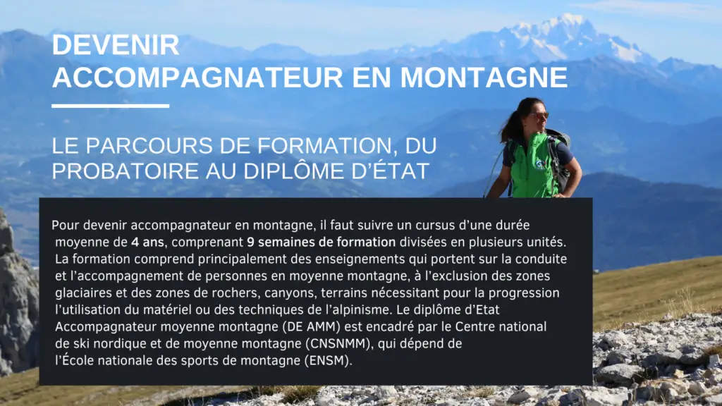 Formation au diplome d'accompagnateur en montagne