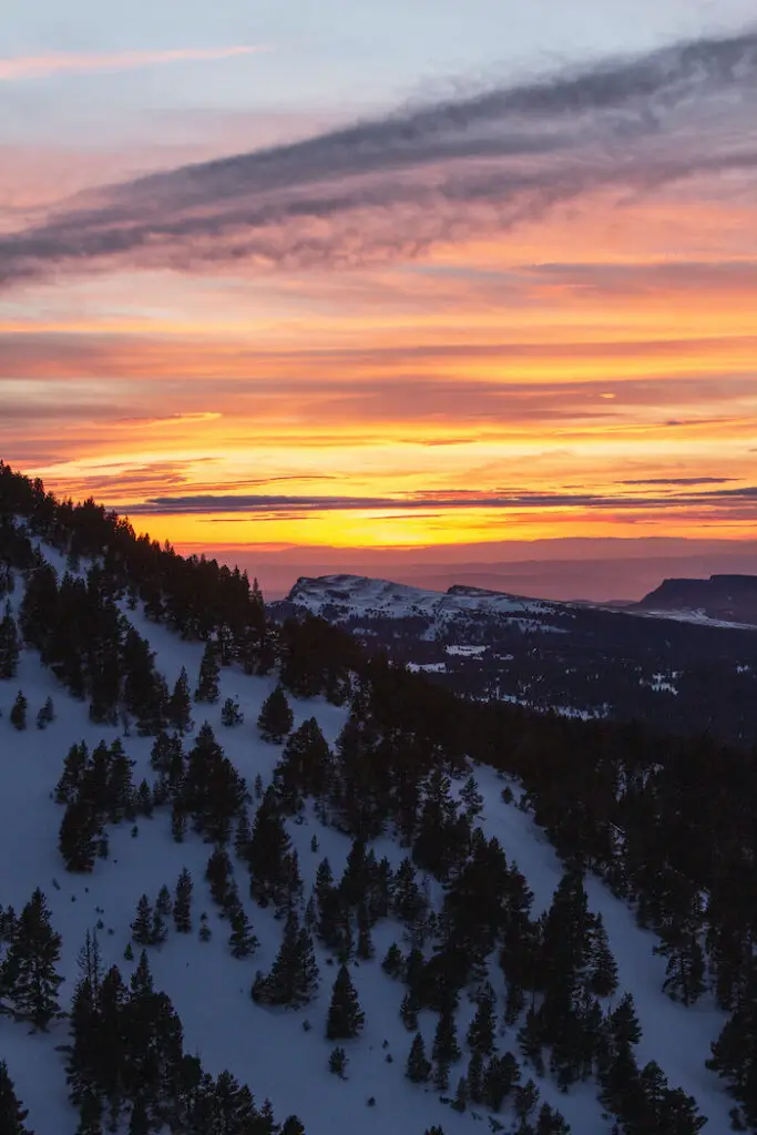 coucher de soleil sur la drôme