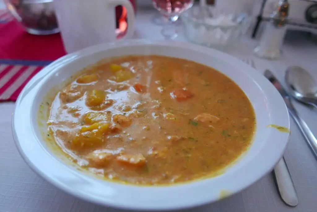 soupe de saumon en laponie suédoise