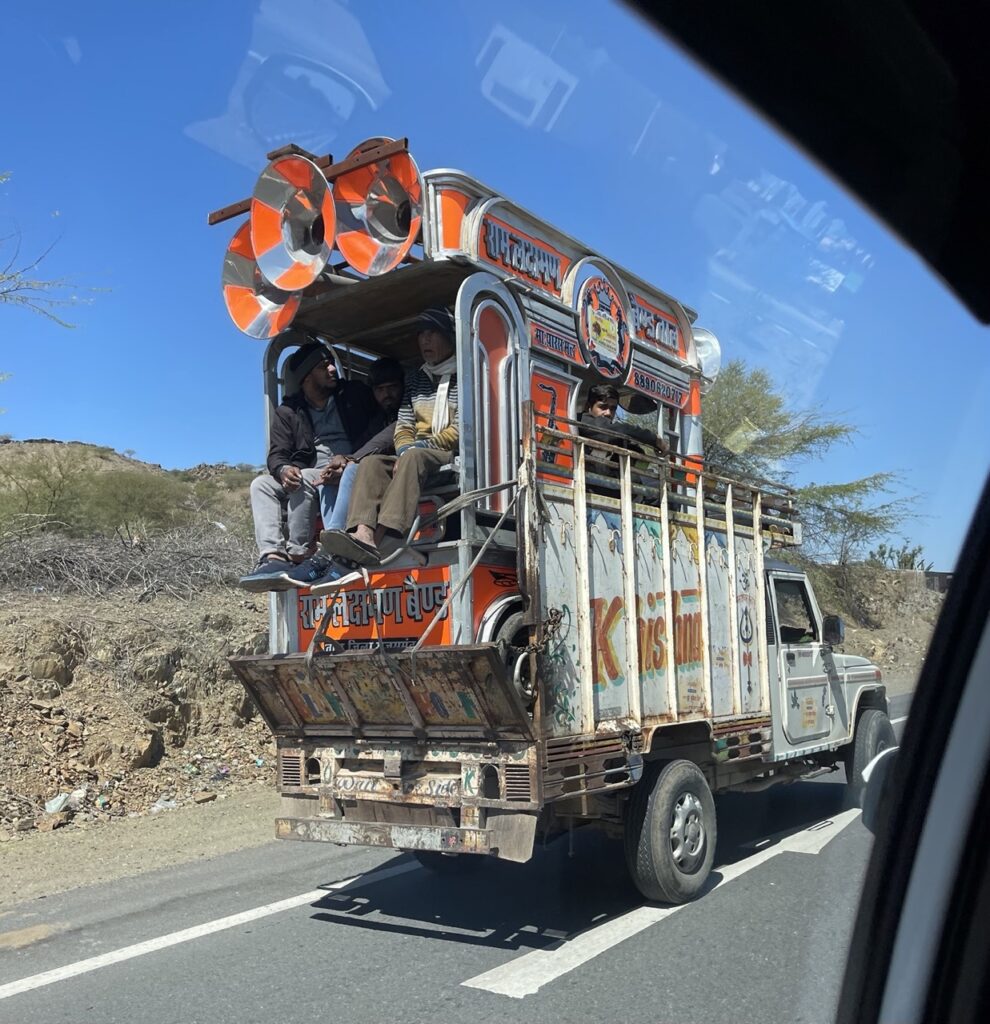 camion de transport indien au Rajasthan