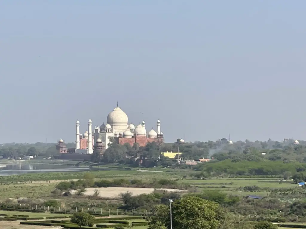 en route pour le Taj Mahal