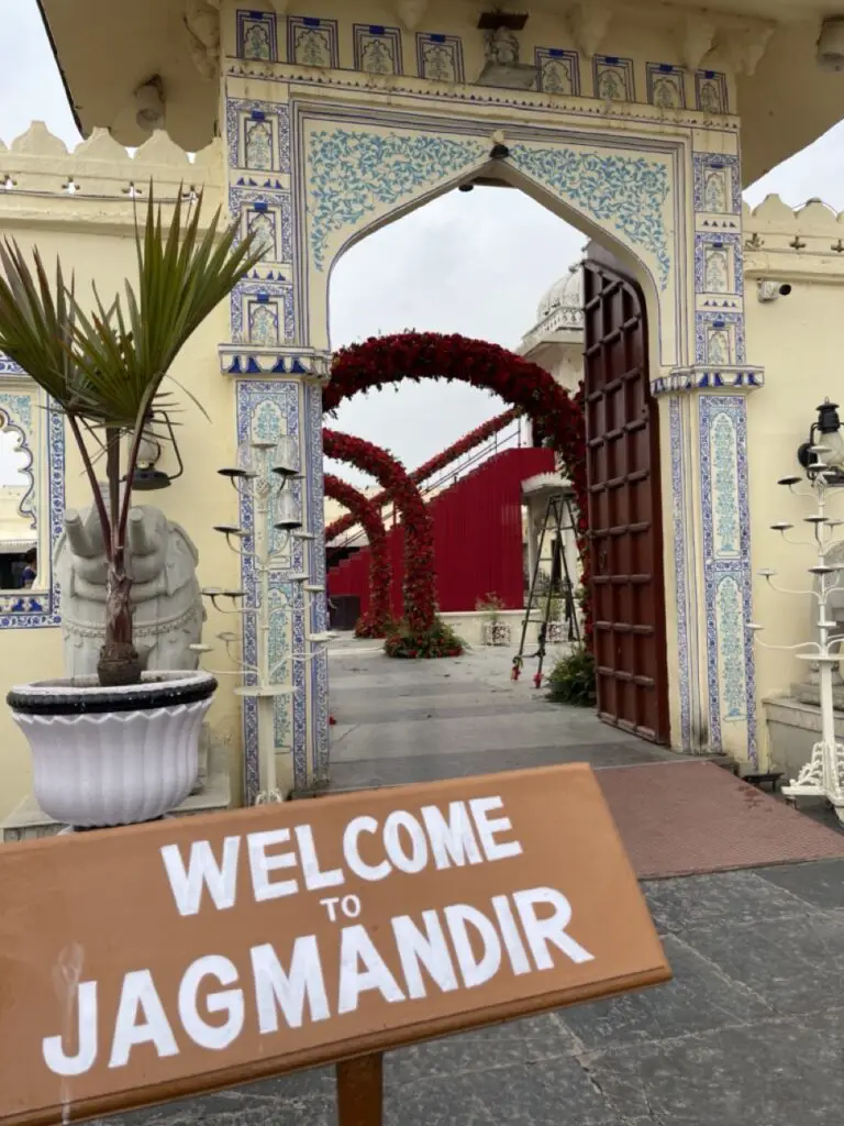 Entrée à Jagmandir au rajasthan