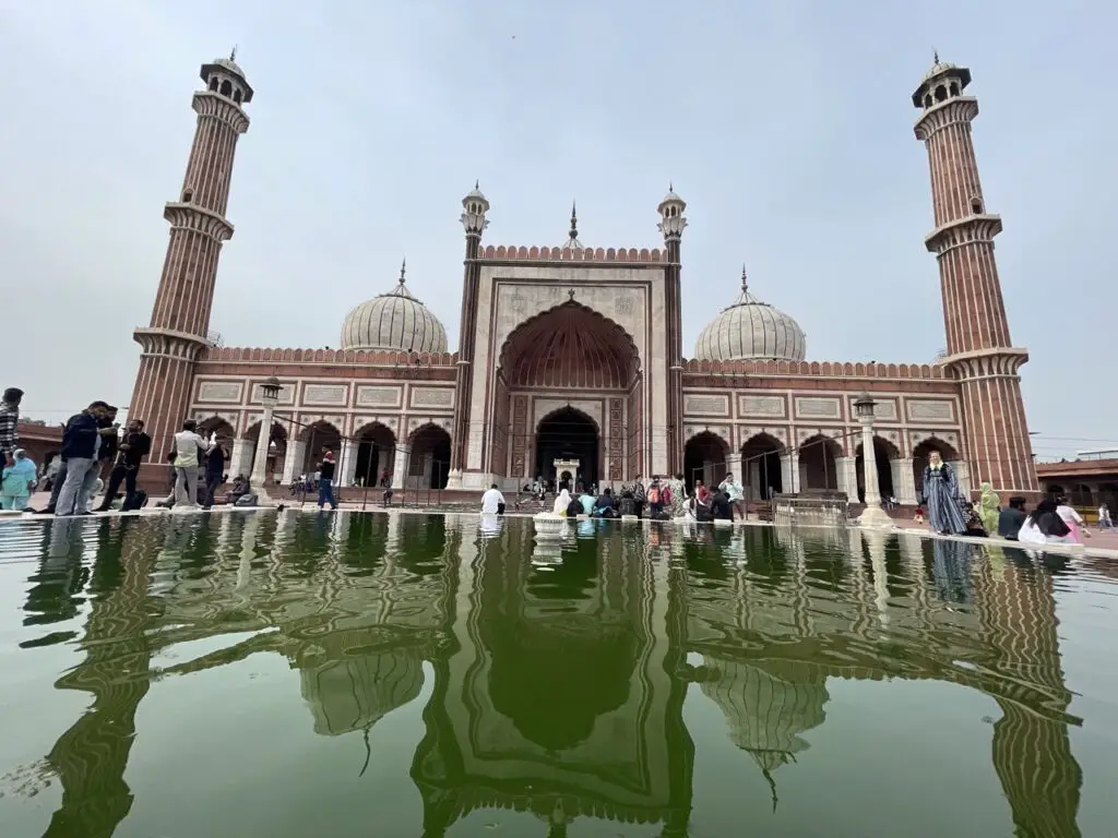 La Mosquée Jama masjid à Delhi