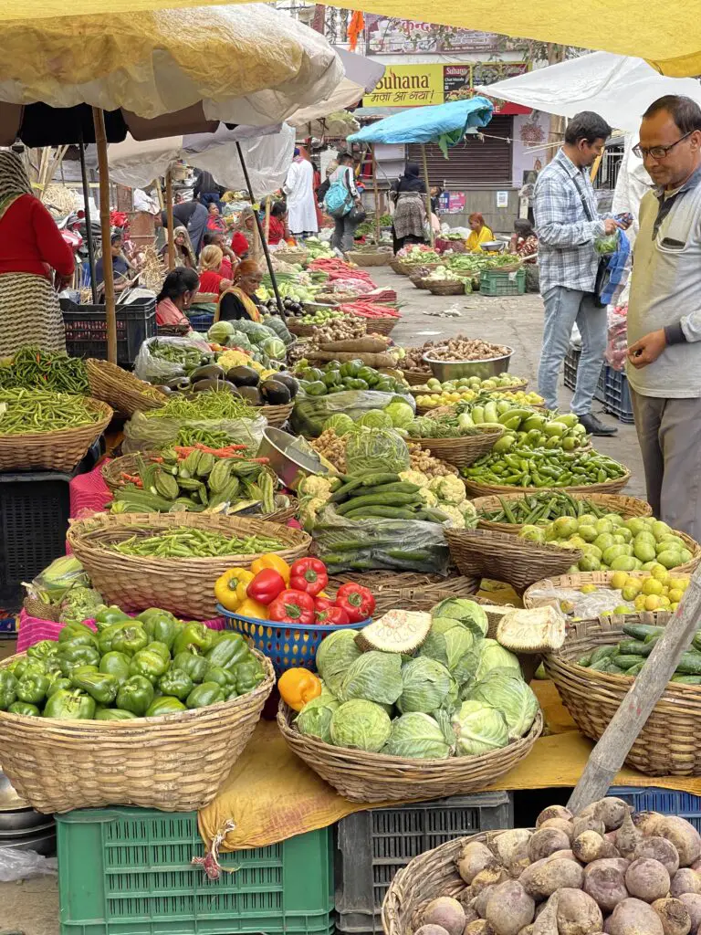 Marché aux fruits et légumes à udaipur