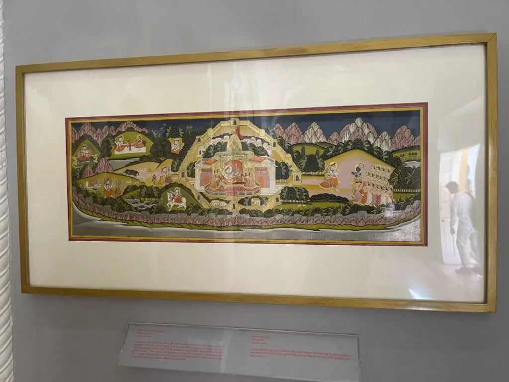 tableau miniature dans une salle Daulat Khana au Fort Meranghar à Jodhpur