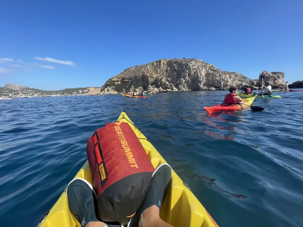 Test du sac étanche Sea To Summit Big River 35L en kayak de mer