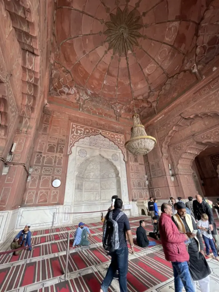 visite de la Mosquée Jama Masjid à delhi en inde