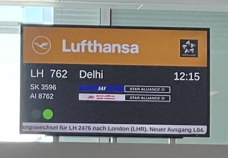 Voyage en inde avec la Lufthansa
