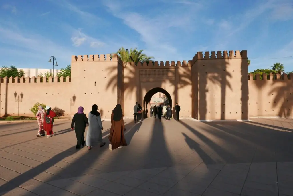 Entrée par la Porte de l’Ouest de la Médina de la ville de Oujda