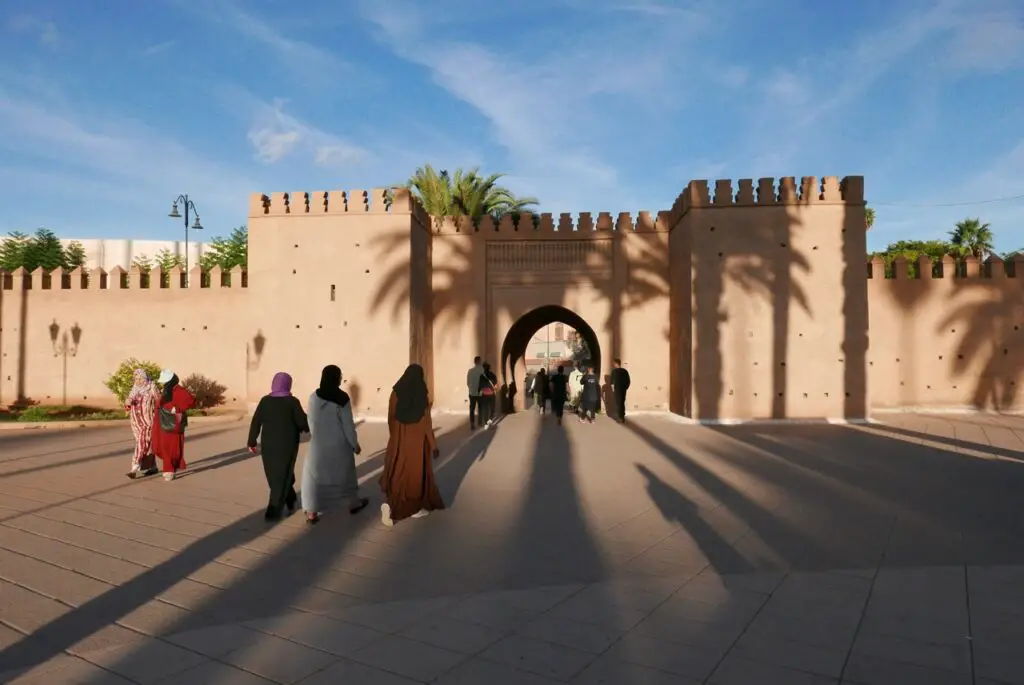 Entrée par la Porte de l’Ouest de la Médina de la ville de Oujda