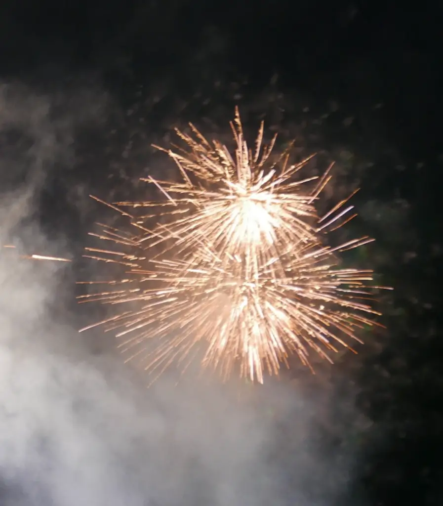 Feu d'artifice à oujda pour une soirée festive marocaine