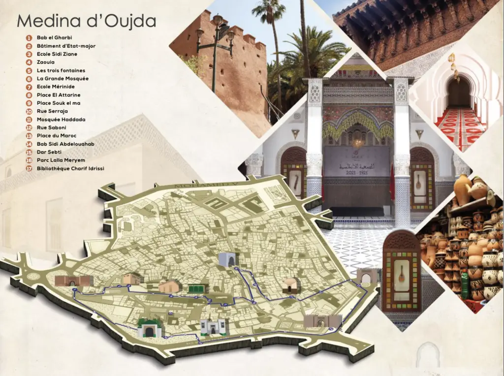 la Medina de Oujda dans la région de l'oriental au Maroc
